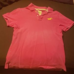 Pink Hollister Polo